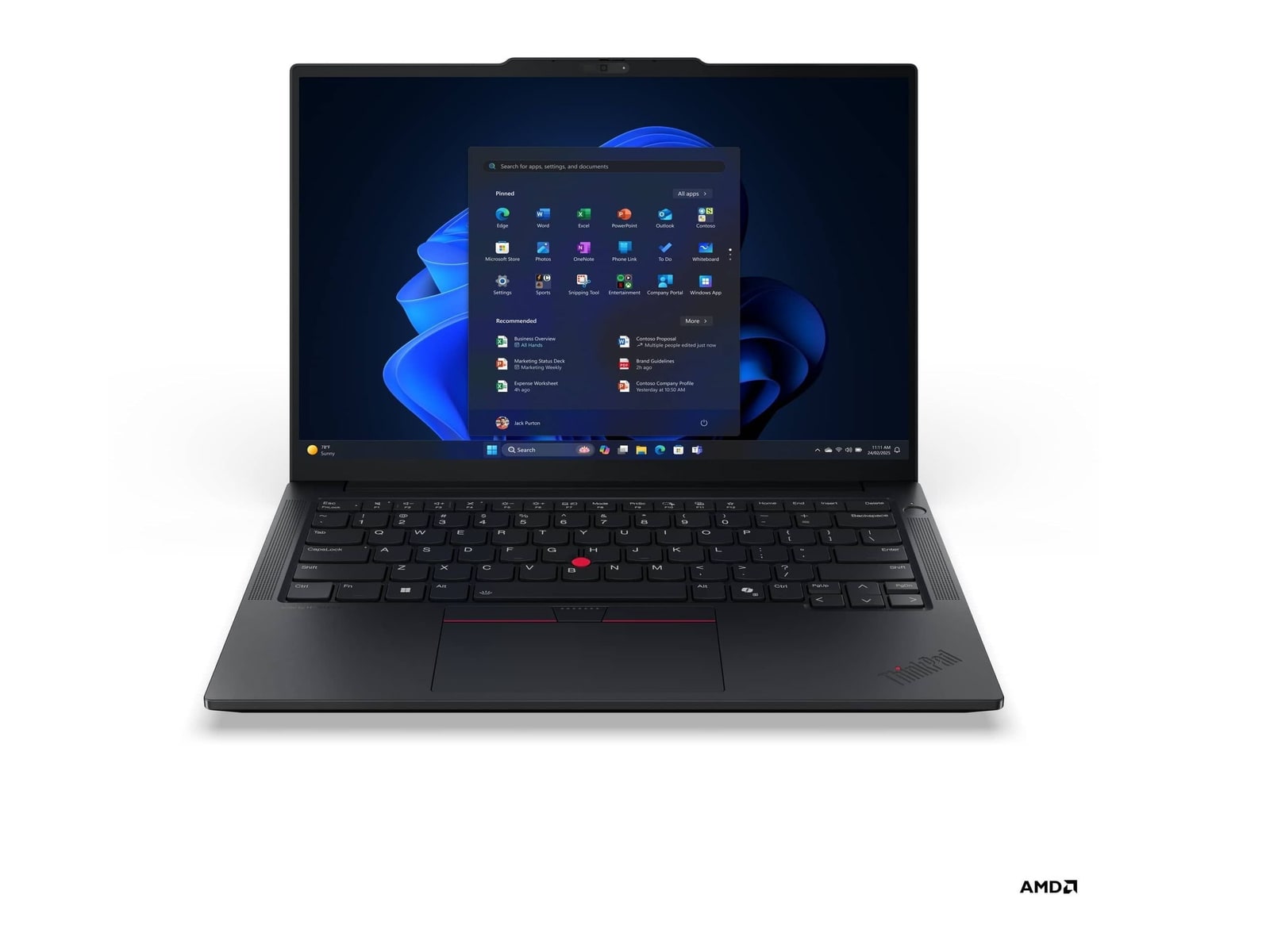 Lenovo - ThinkPad E14 Gen 7 AI PC 14" - AMD Ryzen 7 250 chip - 16GB Memory - 512GB SSD - Eclipse Black
