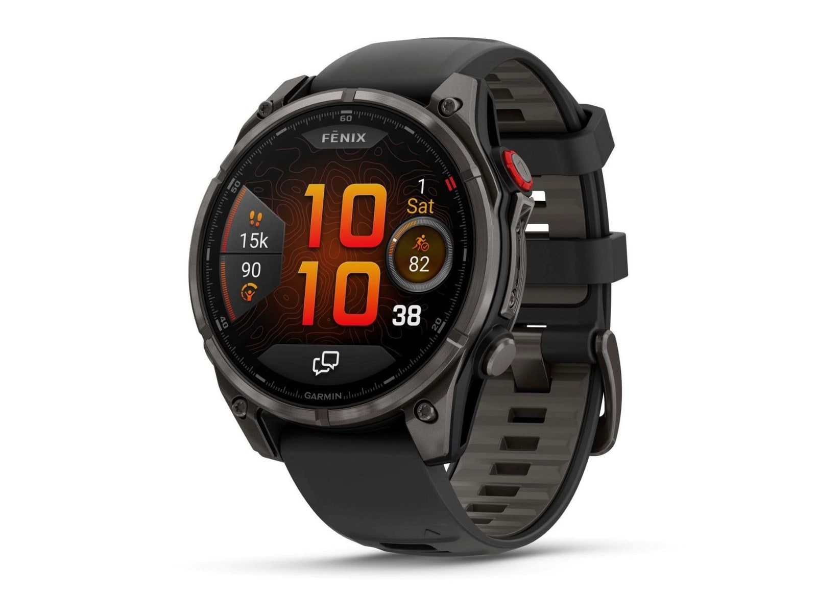 Garmin - fenix 8 Pro Sapphire 47mm AMOLED GPS (Carbon Gray DLC Titanium) Smart Watches - Gray