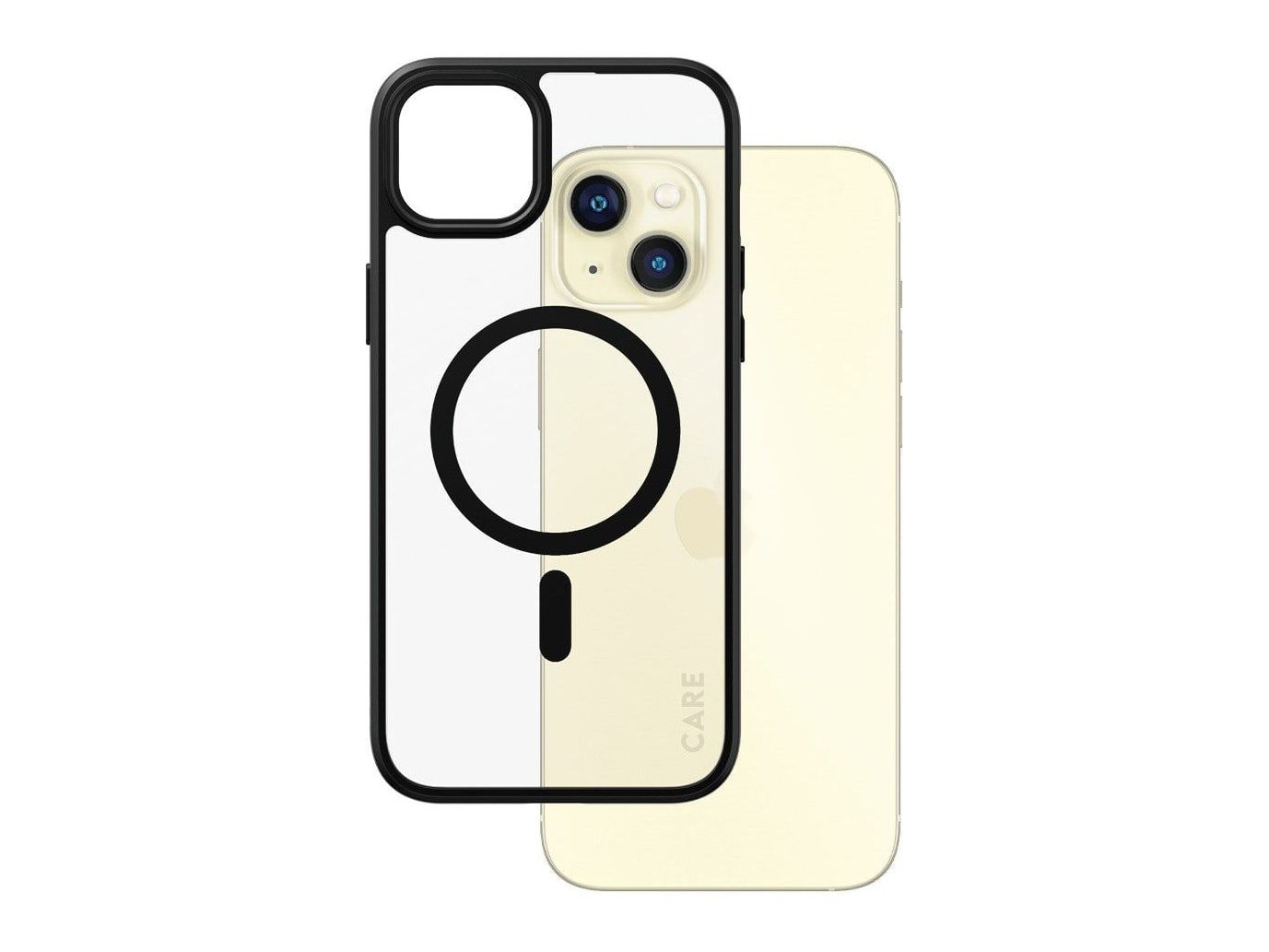 PanzerGlass - CARE Urban Combat Case Transparent w. Black MagSafe iPhone 15 Plus