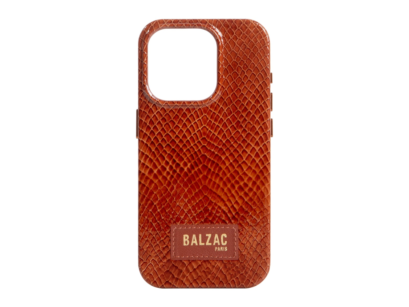 Native Union - Embossed Cognac Case - iPhone 14 Pro Max - Cognac