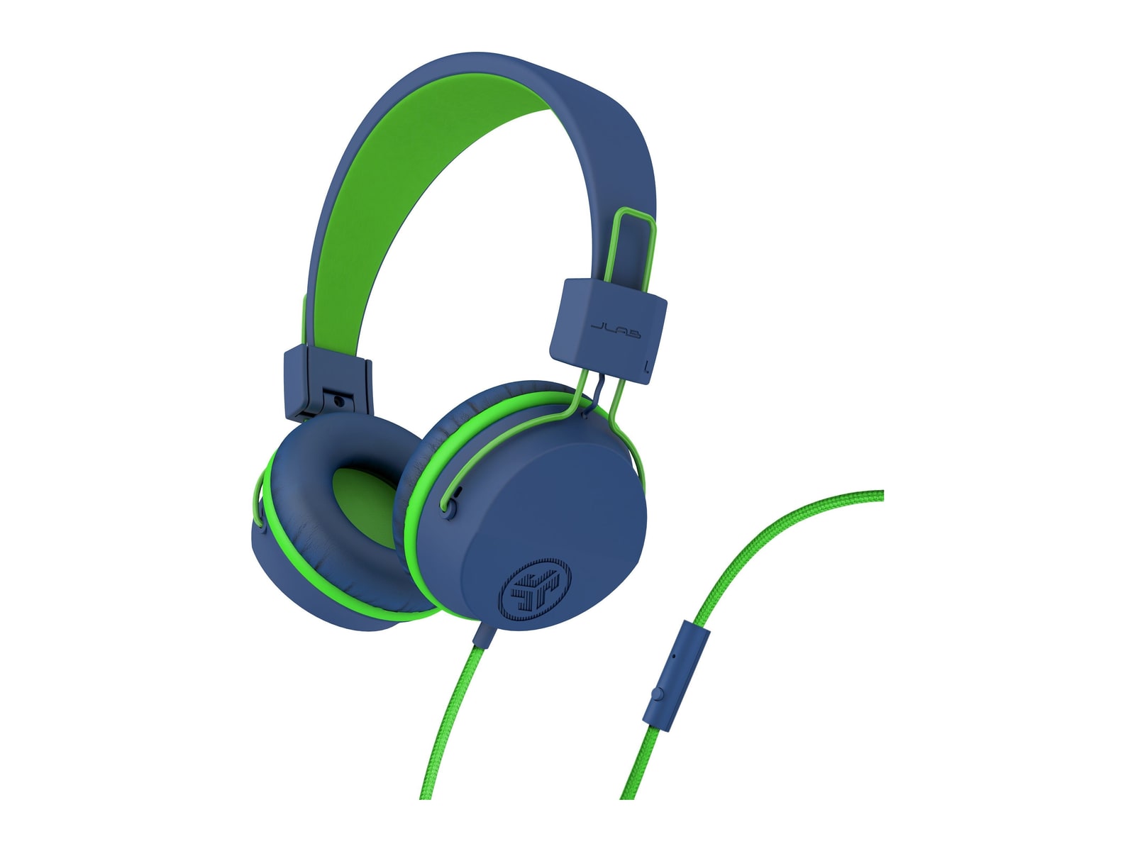 JLab - JBuddies Studio 3.5mm On-Ear Headphones - Blue/Green