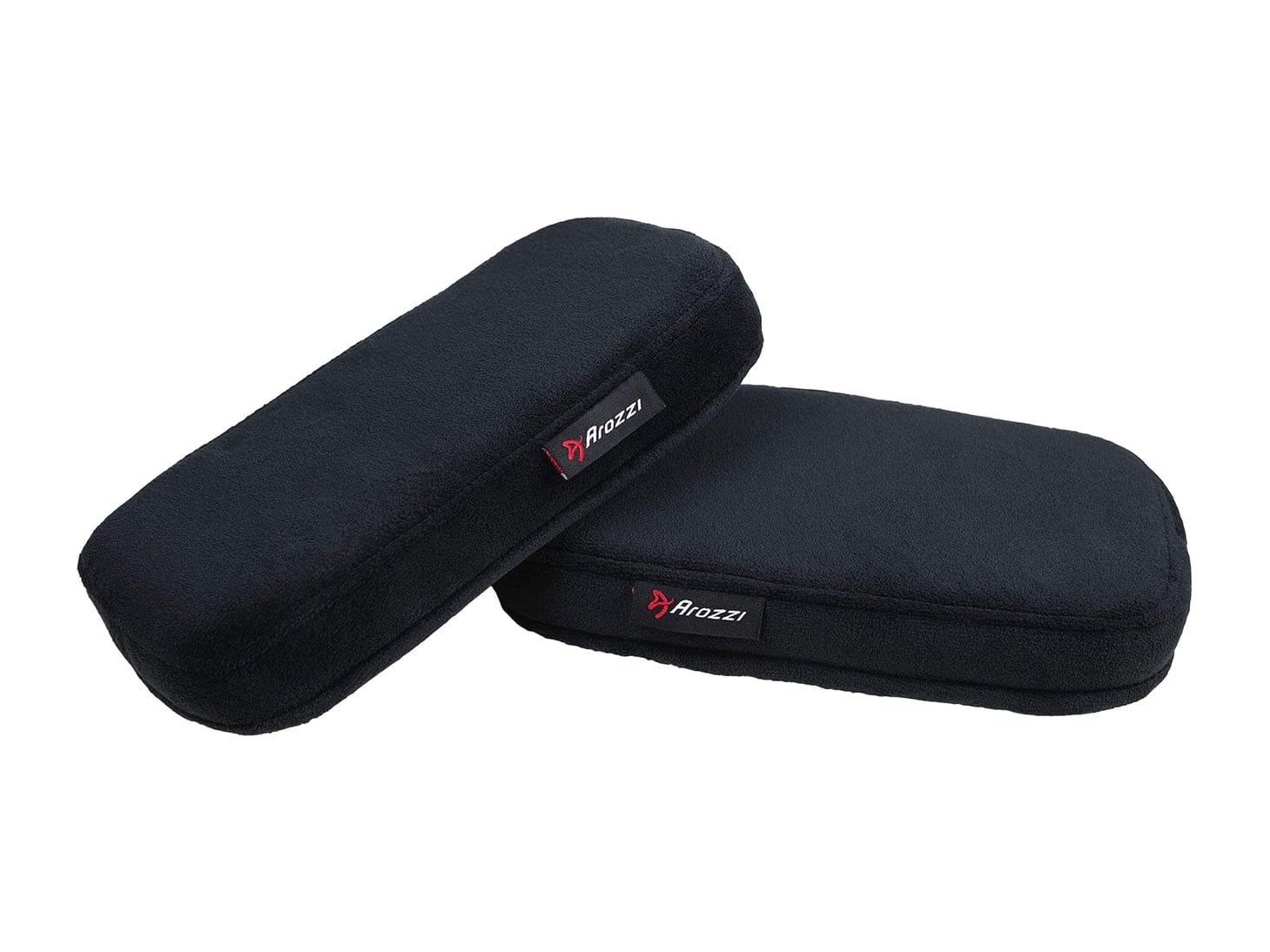 Arozzi - Armrest Pads Memory Foam (Pair) - Black