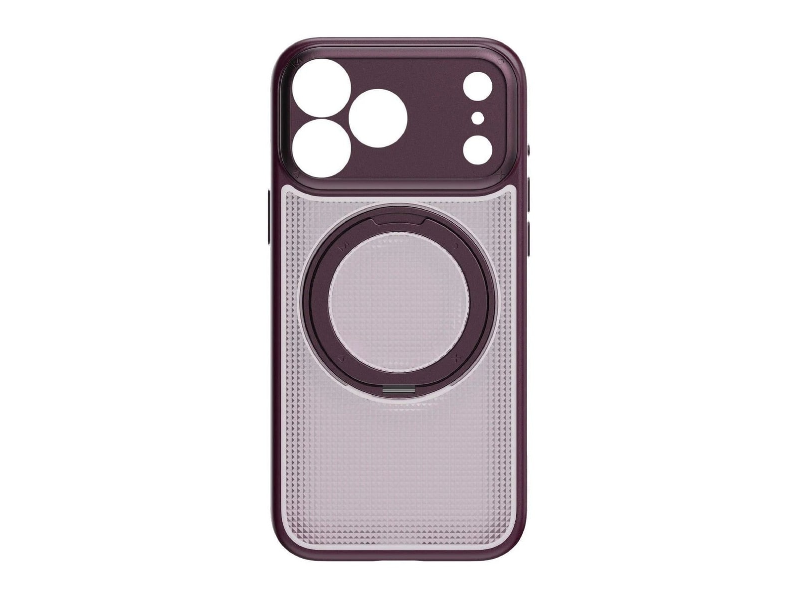 MOMAX - Soma Crystal MagSafe Case - iPhone 18 Pro Max - Dusky Cherry