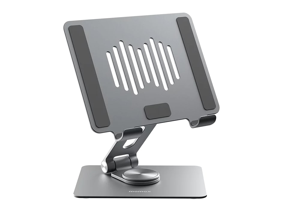 MOMAX - Fold Stand Rotating Tablet Stand - Gray