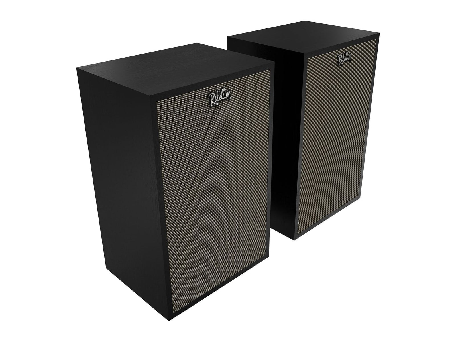 Klipsch - Rebellion Premium Bookshelf in Black Ash (Pair) Speakers - Black