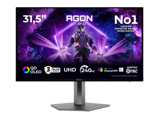 AOC - 31.5" AG326UZD2 4K UHD 240Hz Gaming Monitors (EU)