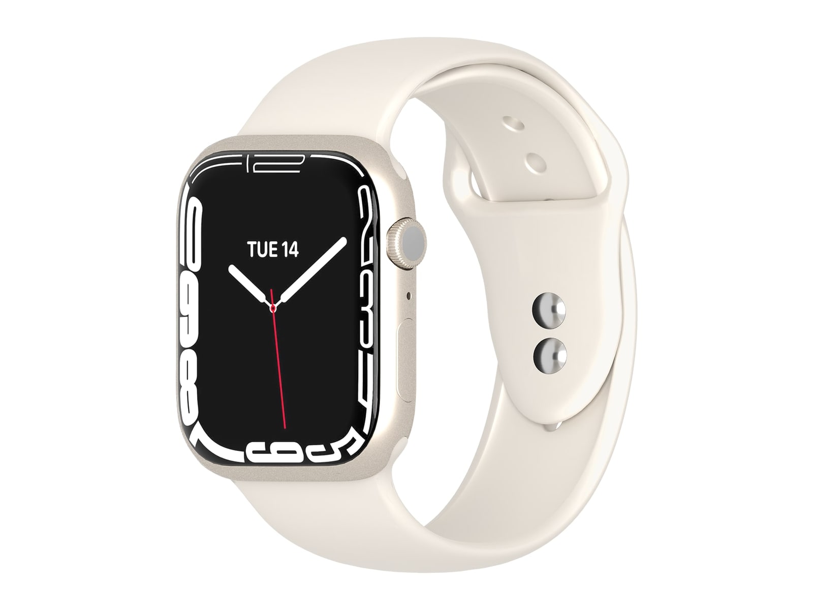 Cygnett - FlexBand Silicone Bands for Watch Series 3/4/5/6/7/8/9/10/SE 42/44/45/46mm & Ultra/Ultra 2 49mm Watch Bands - Champagne