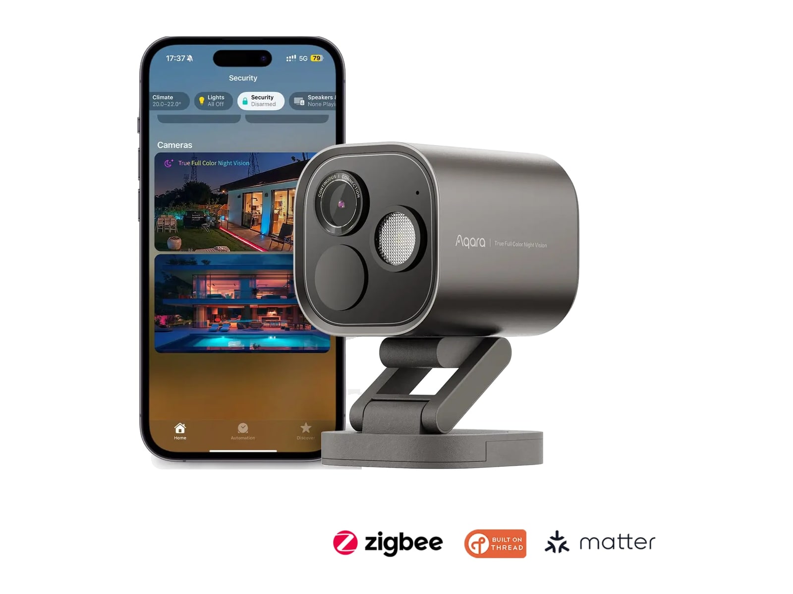 Aqara - Camera Hub G5 Pro (Wi-Fi, Gray) Security Cameras