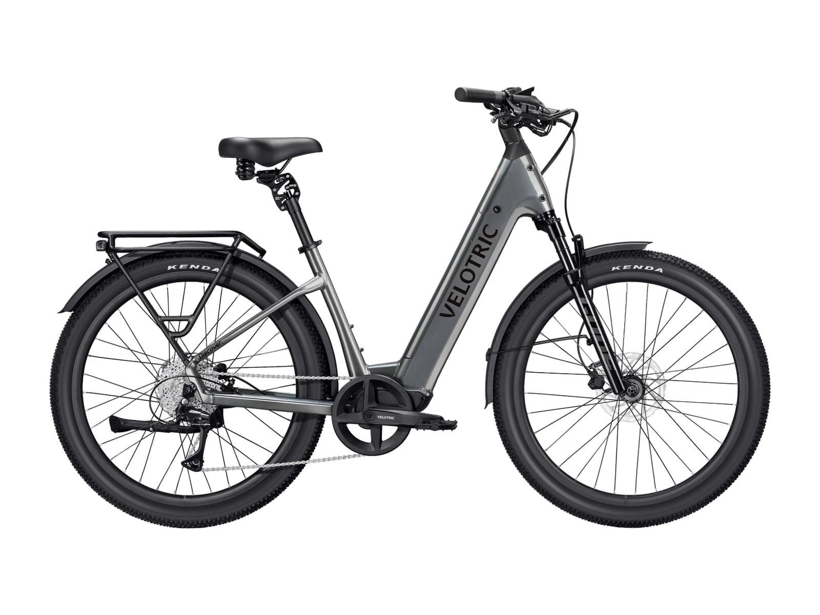 Velotric - Discover 3 Large Stone Gray Electric Bikes