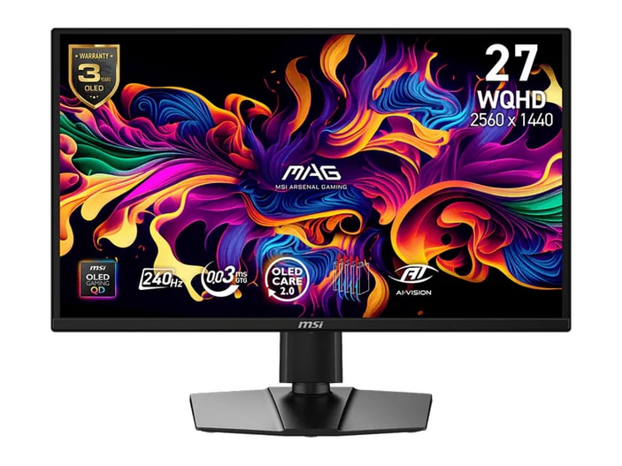 MSI - 26.5" MAG 272QP WQHD 240Hz OLED Monitors
