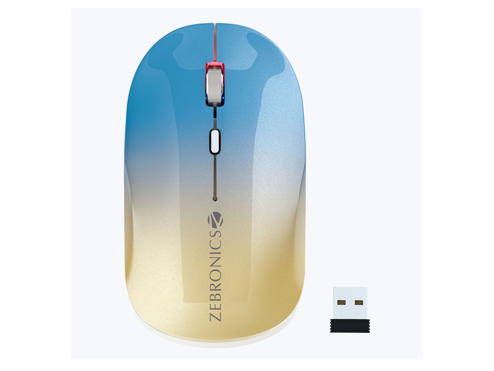 Zebronics - Zeb Poise Wireless Mice - Gradient Blue