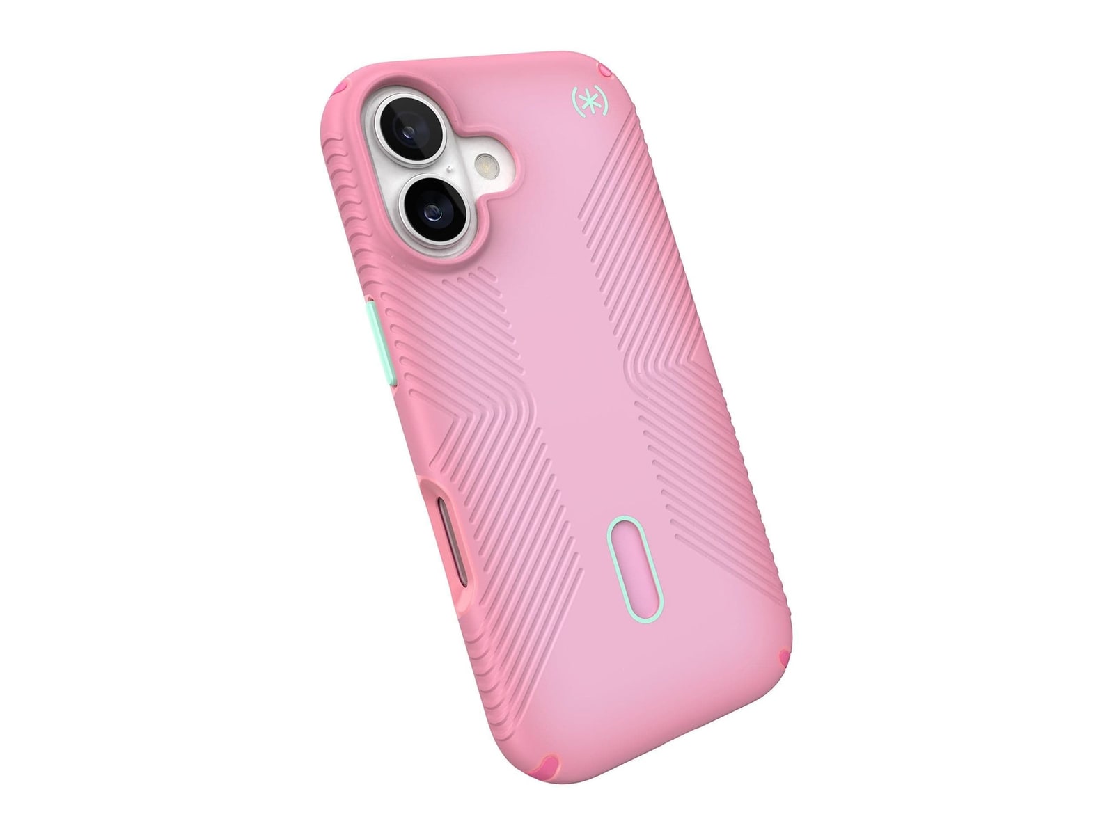 Speck - Presidio Lux Grip MagSafe with ClickLock - iPhone 17 - Ibis Pink/Dark Ibis/Kanom Green