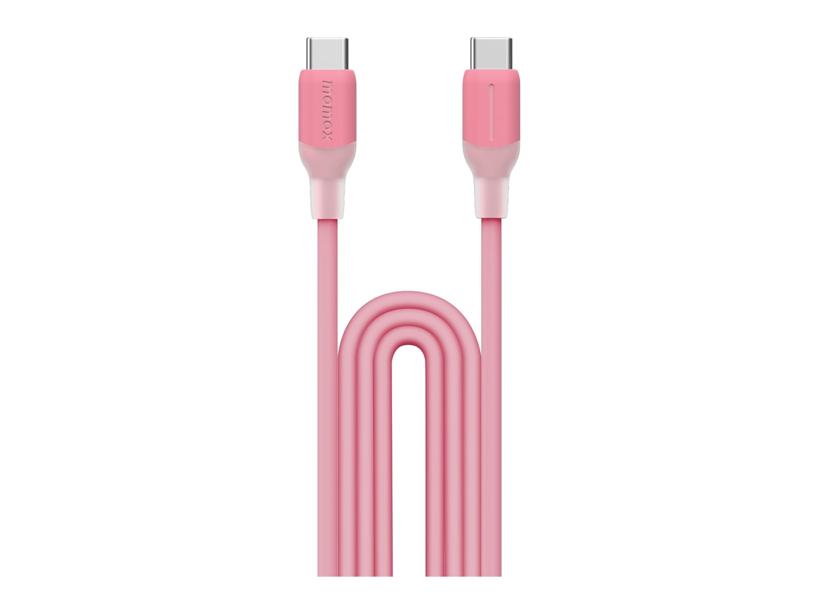 MOMAX - 1-Link Flow USB-C to USB-C Cable 60W 1.2m Pink USB-C Cables