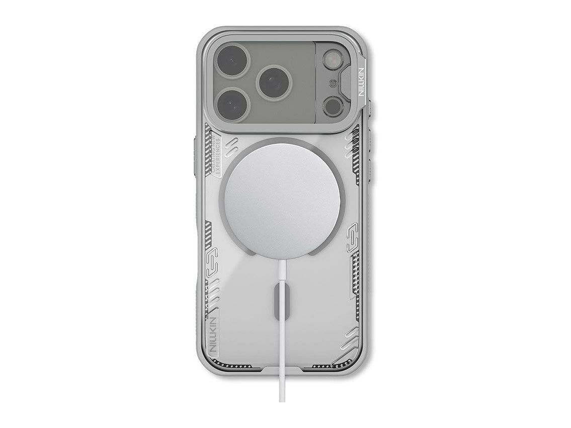 Nillkin - MagSafe Compatible Iceblade CamProp Case with Transparent Camera Cover - iPhone 17 Pro Max - Twilight Gray