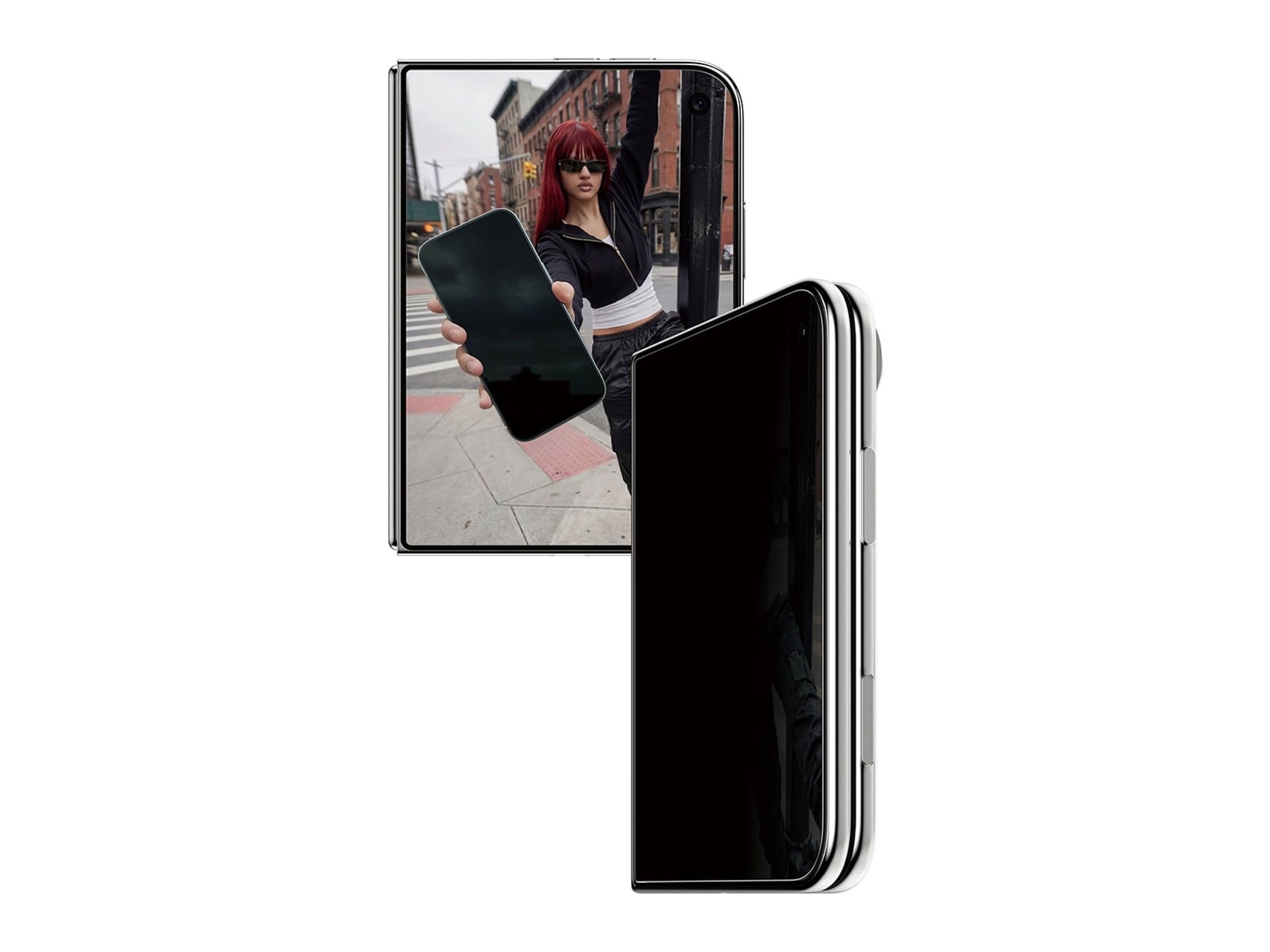 PanzerGlass - SAFE. 2-Way Privacy Front Screen Protector iPhone Duo FRAME FIT w. EasyAligner