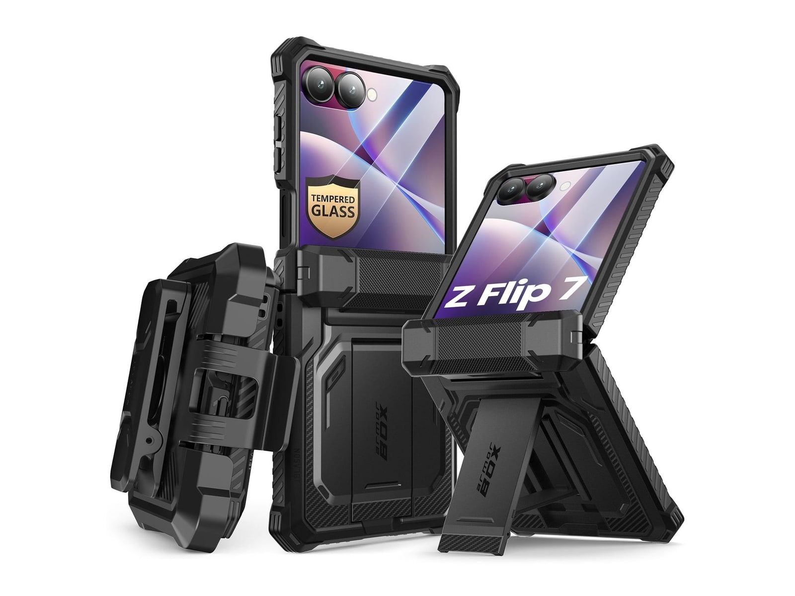 i-Blason - Armorbox - Galaxy Z Flip 7 - Black