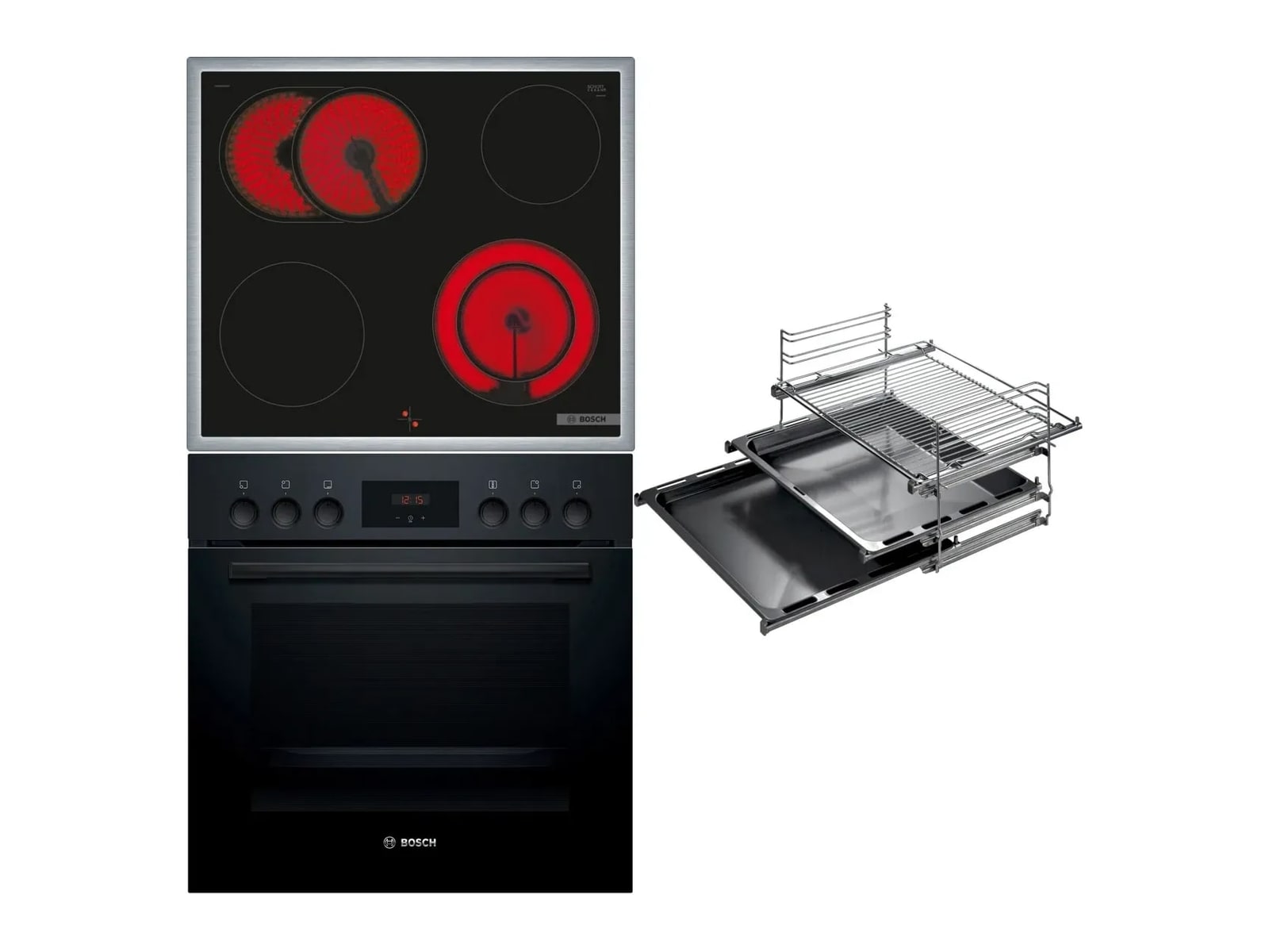 Bosch - HND211RB1 Built-in Cooker and Ceramic Hob Set Ovens & Ranges