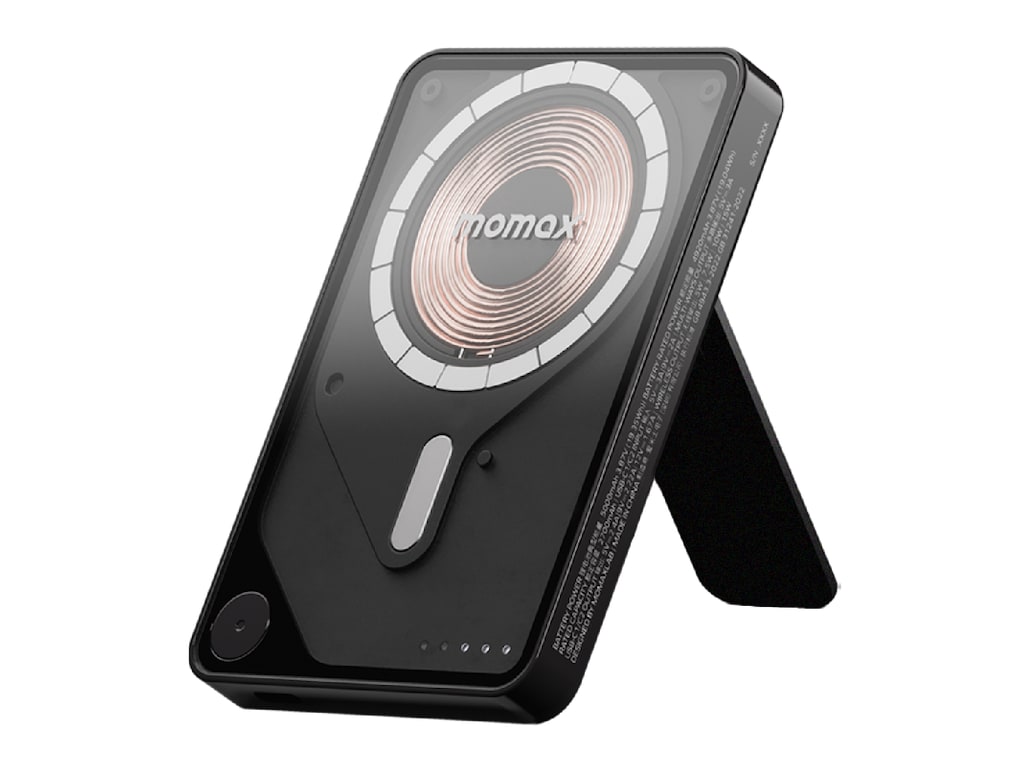 MOMAX - 1-Power X Pro Magnetic Wireless Power Bank 5000mAh Black Power Banks