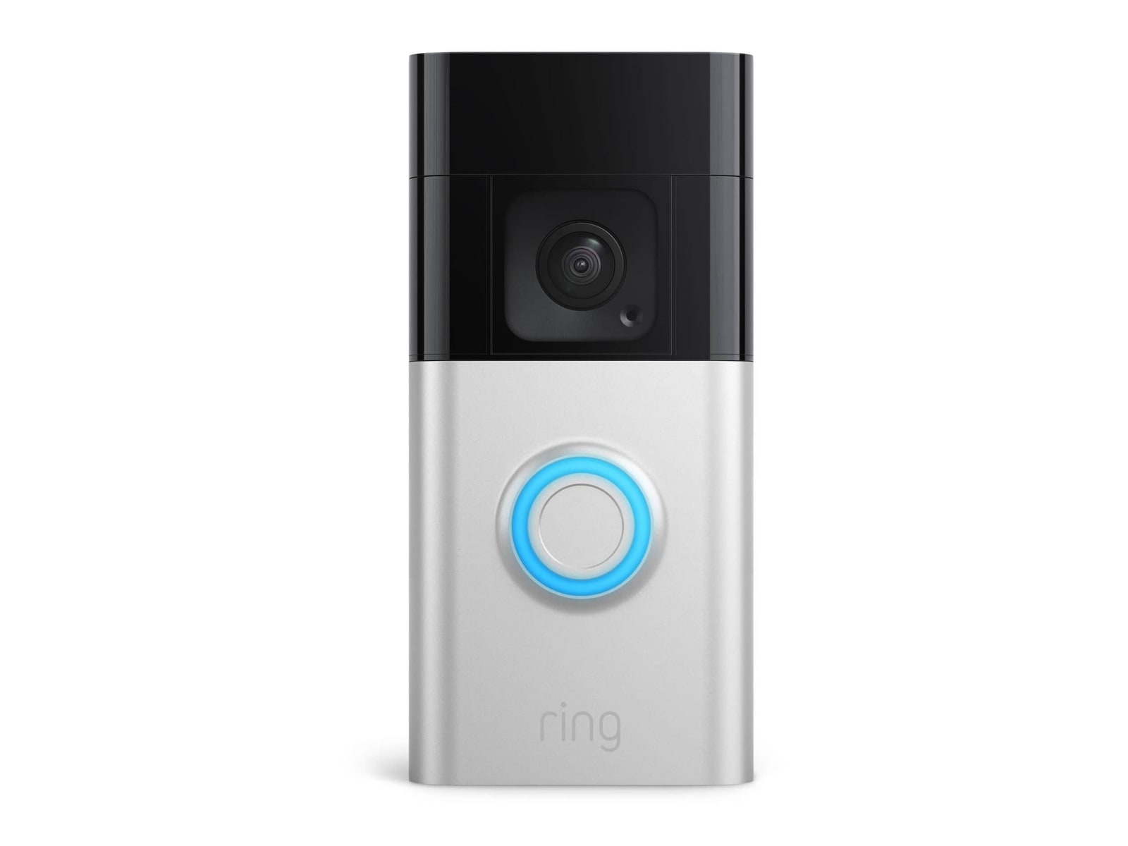 Ring - Battery Doorbell Plus (2023) Video Doorbells - Satin Nickel