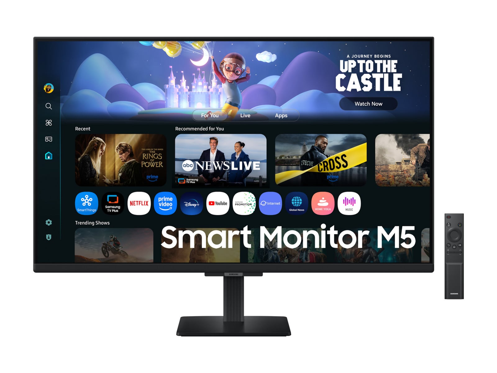 Samsung - 32" Smart Monitor M5 S32FM500E Full HD 60Hz Professional Monitors - Black (UK)