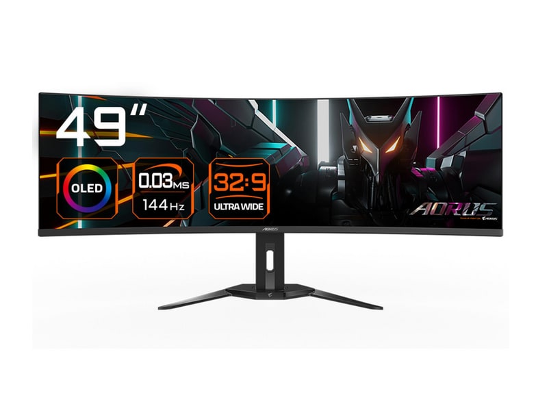 Gigabyte - 49" Aorus CO49DQ DQHD 144Hz Ultrawide Monitors