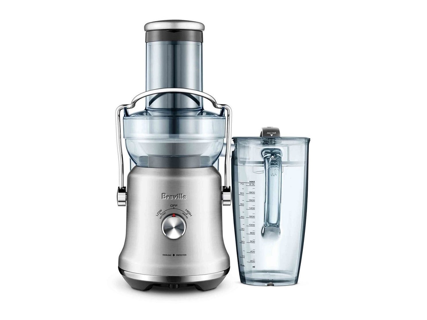 Breville - Brushed Stainless Steel 70 Fl. Oz. The Juice Fountain Cold Plus Food Processors