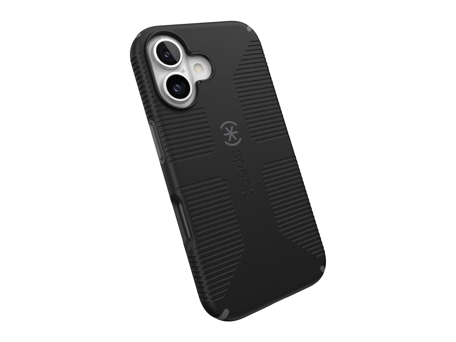 Speck - CandyShell Grip MagSafe - iPhone 16 - Black/Slate Grey