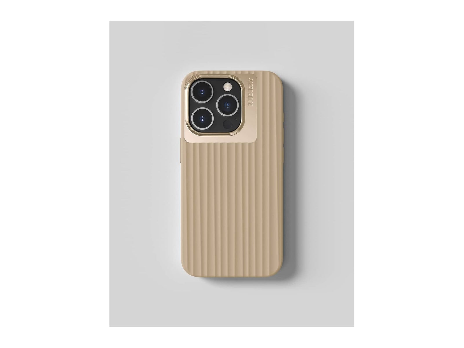 Nudient - Bold Case with MagSafe for iPhone 15 Pro - Wool Beige
