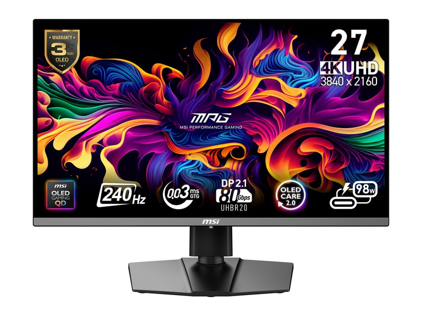 MSI - 26.5" MPG 272URX QD-OLED 4K UHD 240Hz OLED Monitors