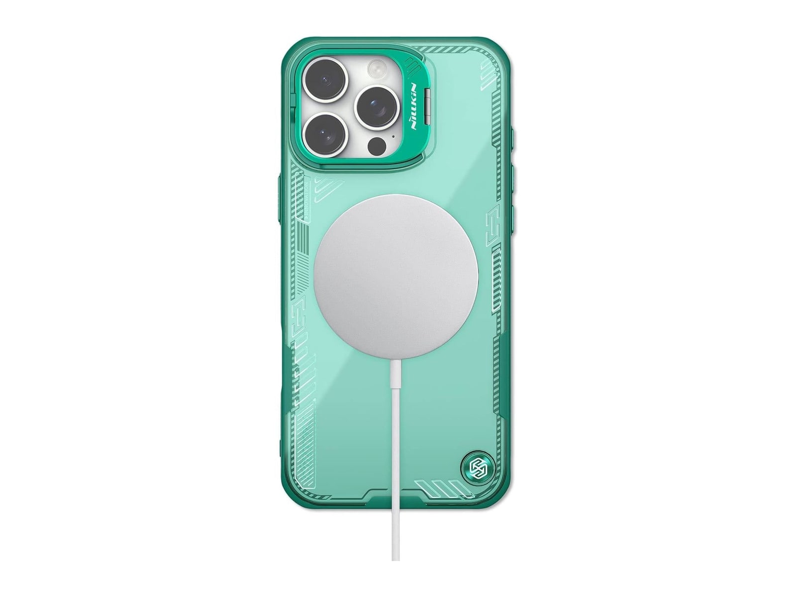 Nillkin - MagSafe Compatible Iceblade CamProp Case with Camera Cutout - iPhone 16 Pro - Green