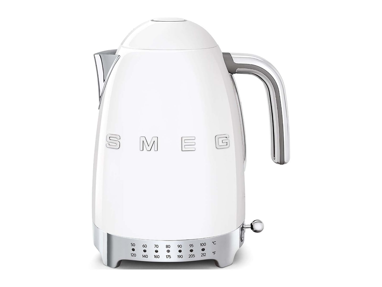 Smeg - 50's Retro Style White Variable Temperature Kettle Electric Kettles