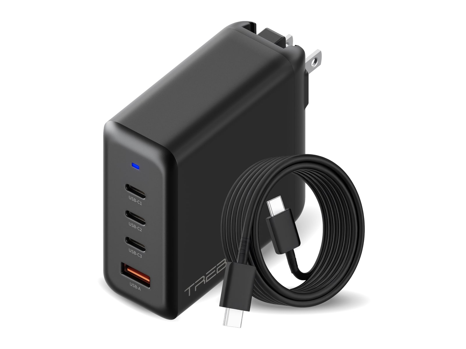 TREBLAB - Power Hub 100W Black Wall Chargers