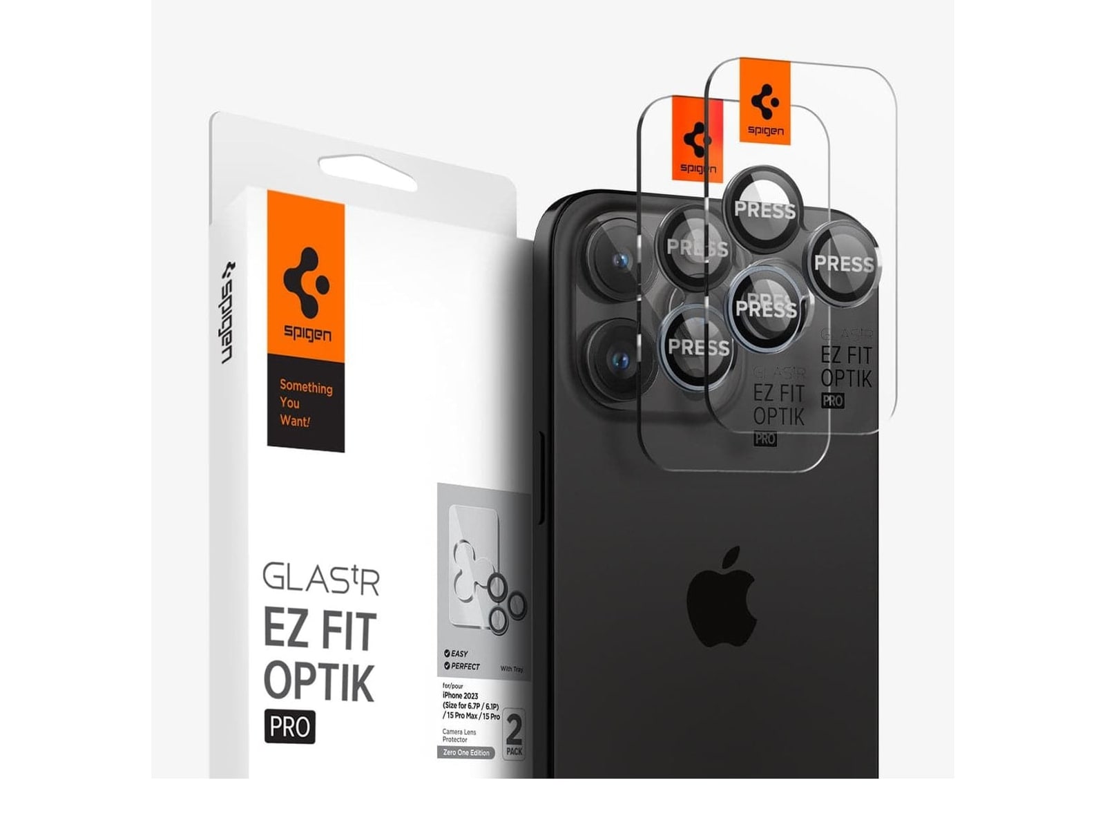 Spigen - Optik Pro EZ Fit Lens Protector - iPhone 16 Pro Max - Zero One