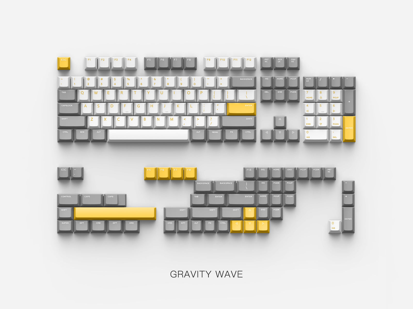 IQUNIX - PBT Keycaps Set Gravity Wave