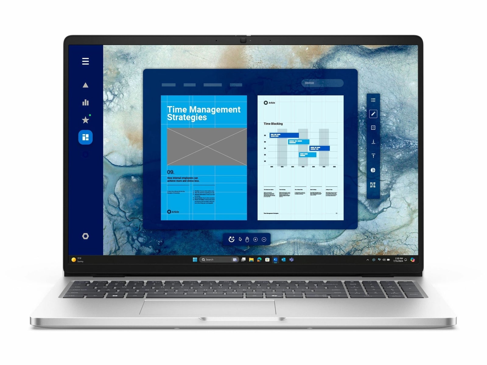 Dell - Pro 16 16-inch - Intel Core Ultra 5 235U chip - 16GB Memory - 512GB SSD - Platinum Silver