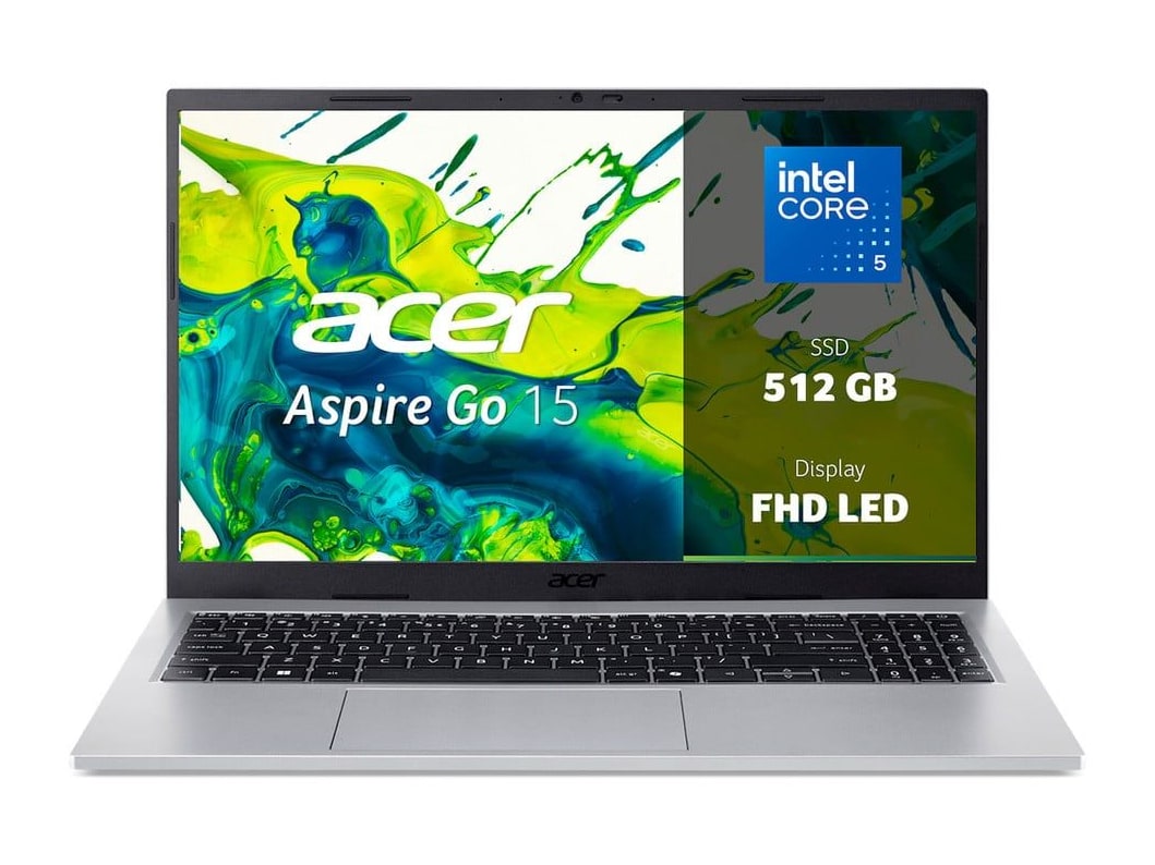 Acer - Aspire Go 15 AG15-72P-5628 15.6" - Intel Core 5 120U chip - 32GB Memory - 512GB SSD - Silver