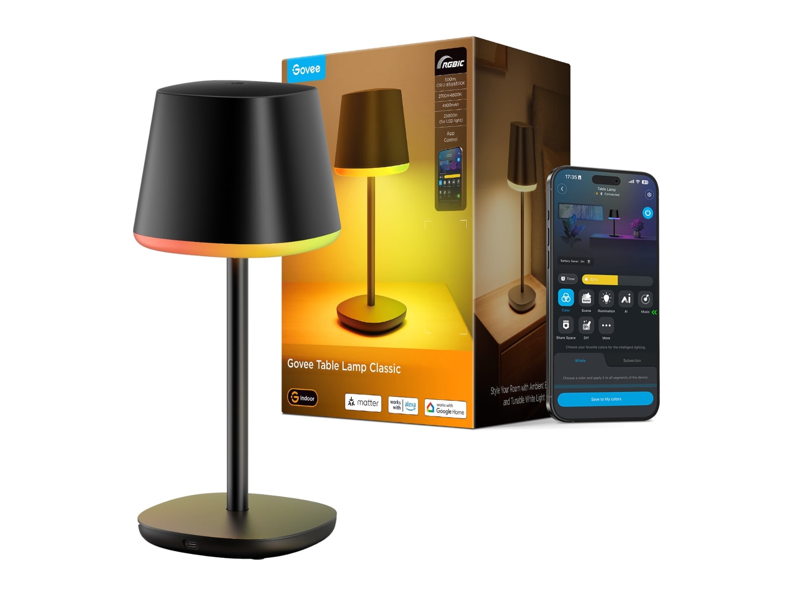 Govee - Table Lamp Classic Smart Lighting