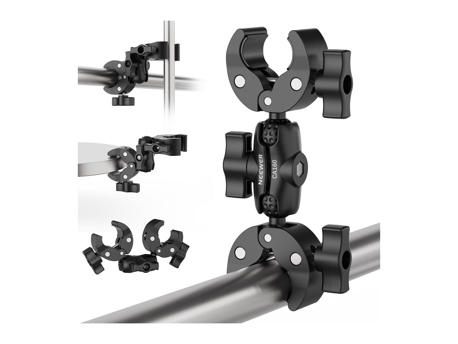 Neewer - CA160 Double Super Clamp Mount with Magic Arm Camera Accessories