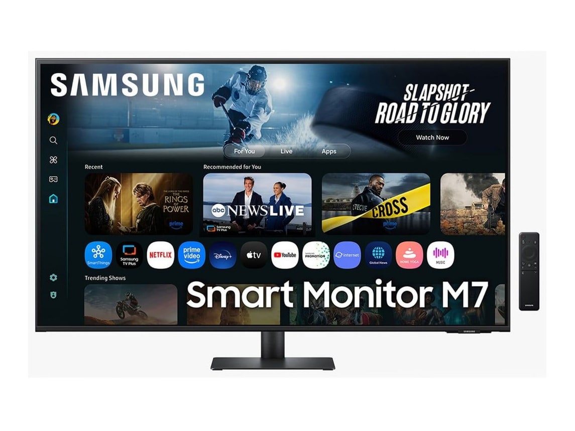 Samsung - 43" Smart Monitor M7 M70F S43FM702U 4K UHD 60Hz 4K/5K Monitors - Black