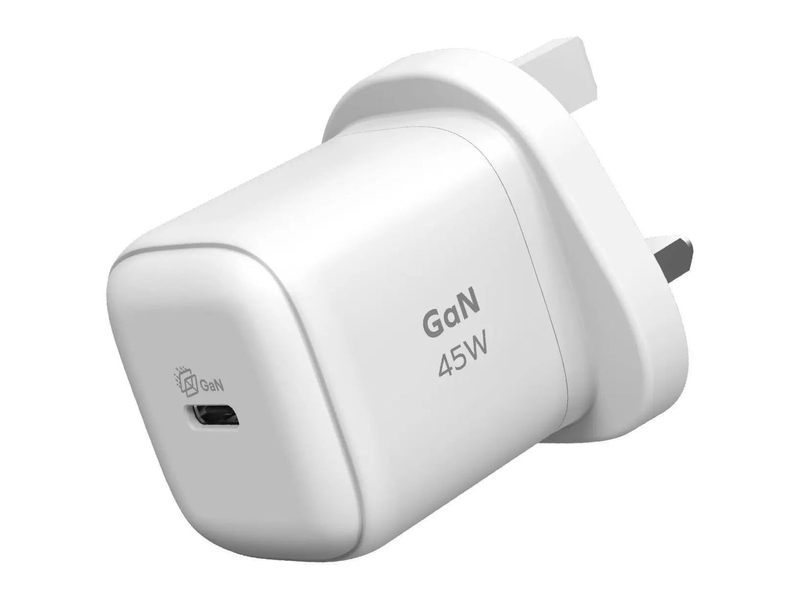 MOMAX - 1-Charge 45W GaN Charger White UK Plug Wall Chargers