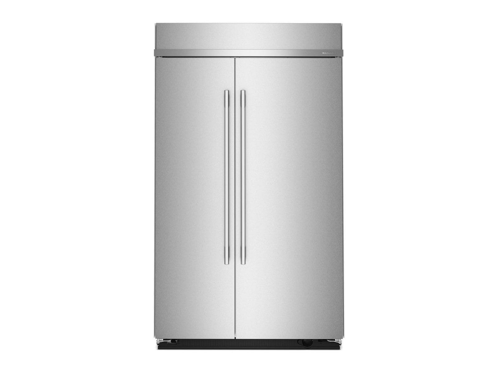 KitchenAid - 30 Cu. Ft. Built-In Side-by-Side Refrigerator with Platinum Interior 48-Inch Wide in PrintShield Stainless Steel Refrigerators