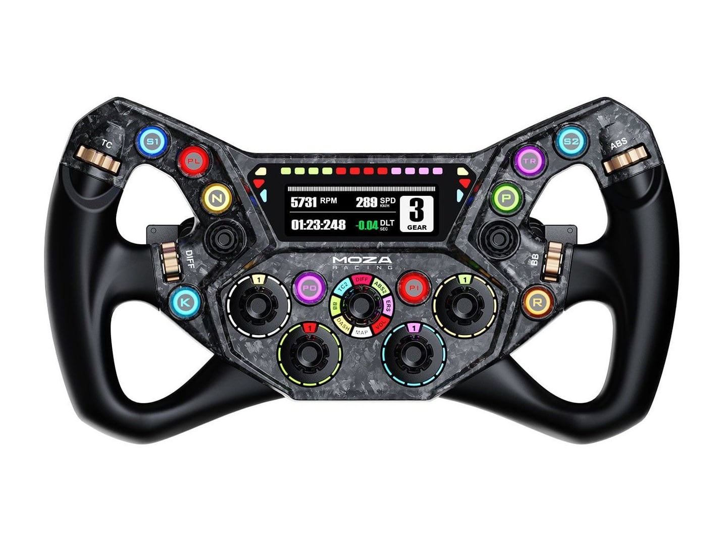 MOZA - KS Pro Steering Wheel - Black