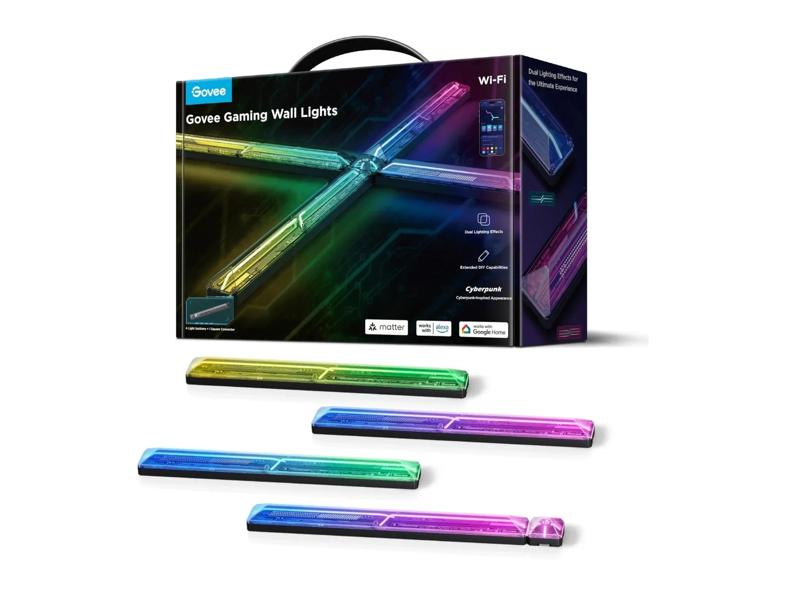 Govee - Gaming Wall Lights Smart Lighting - Multicolor