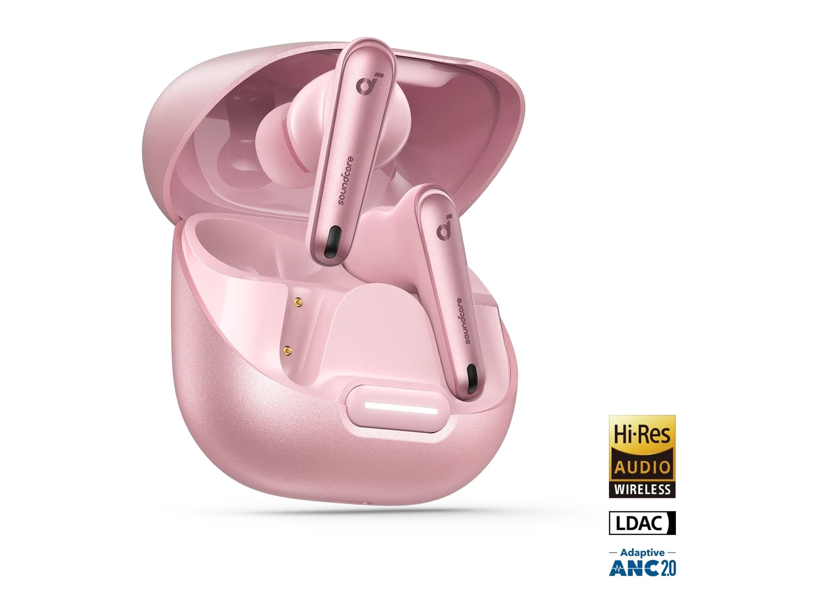 Soundcore - Liberty 4 NC Bluetooth True Wireless Earbuds - Pastel Pink