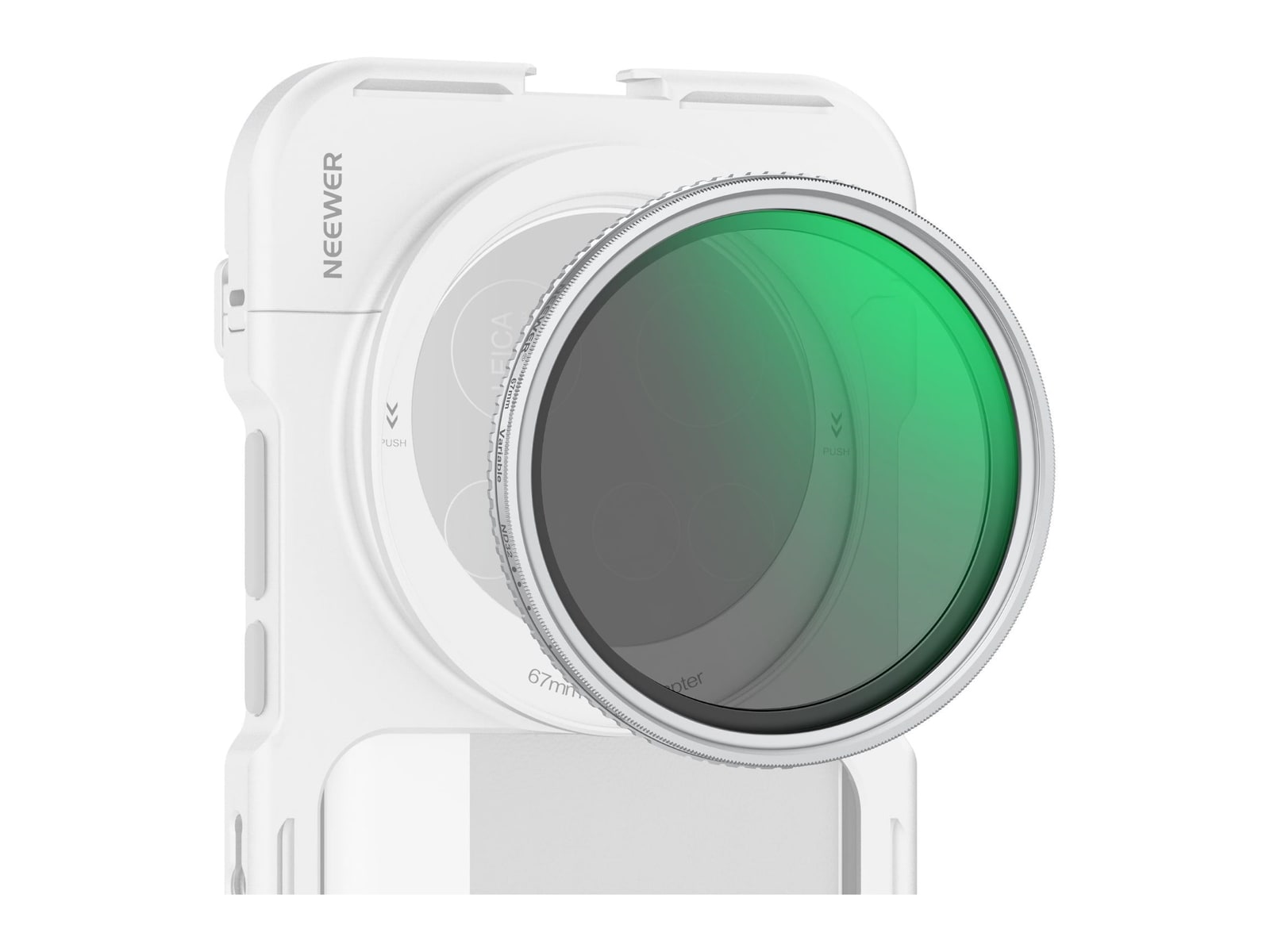 Neewer - 67mm HD Variable ND2-32 Filter for Camera & Phone Camera Accessories - Silver