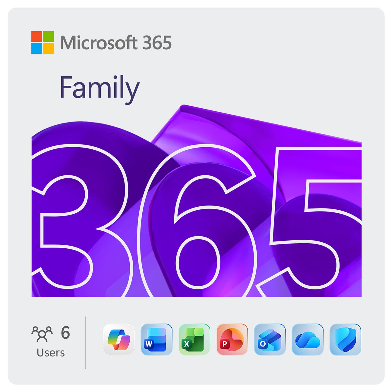 Microsoft - 365 Family 2025 Office Software