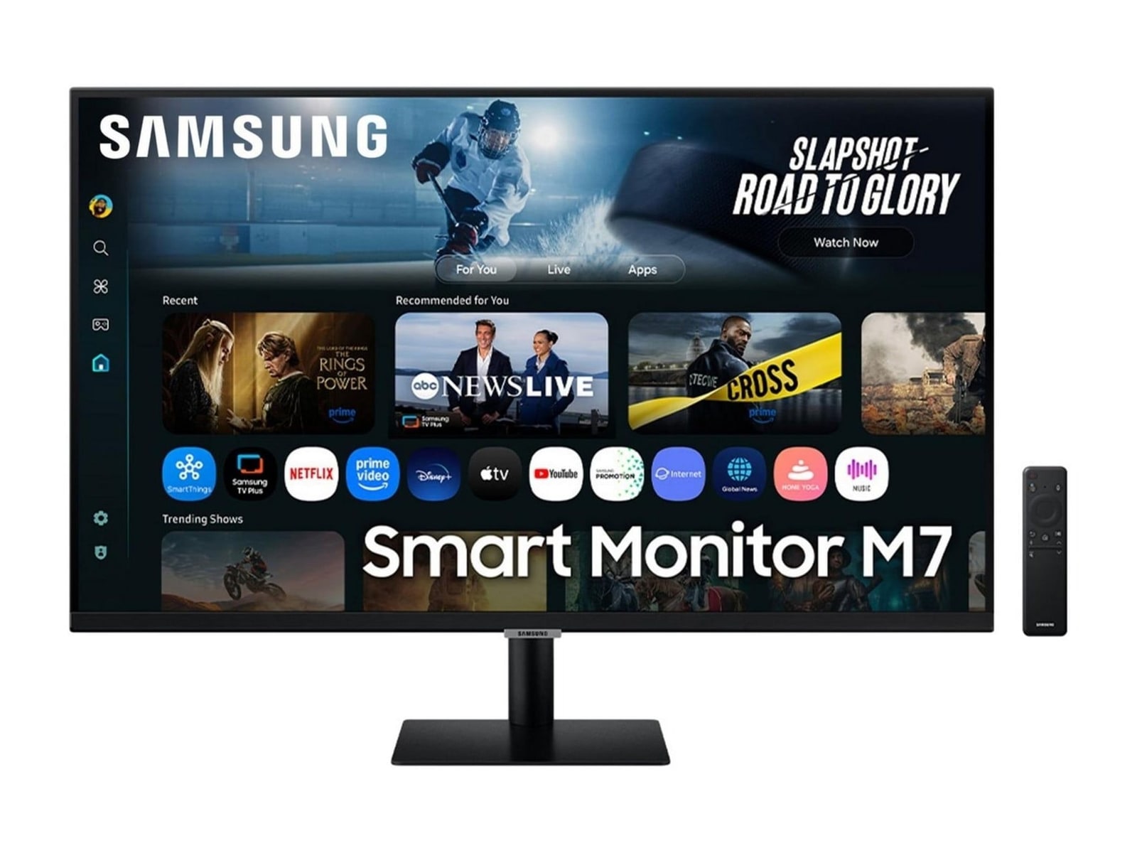 Samsung - 32" Smart Monitor M7 M70F S32FM700U 4K UHD 60Hz Professional Monitors - Black