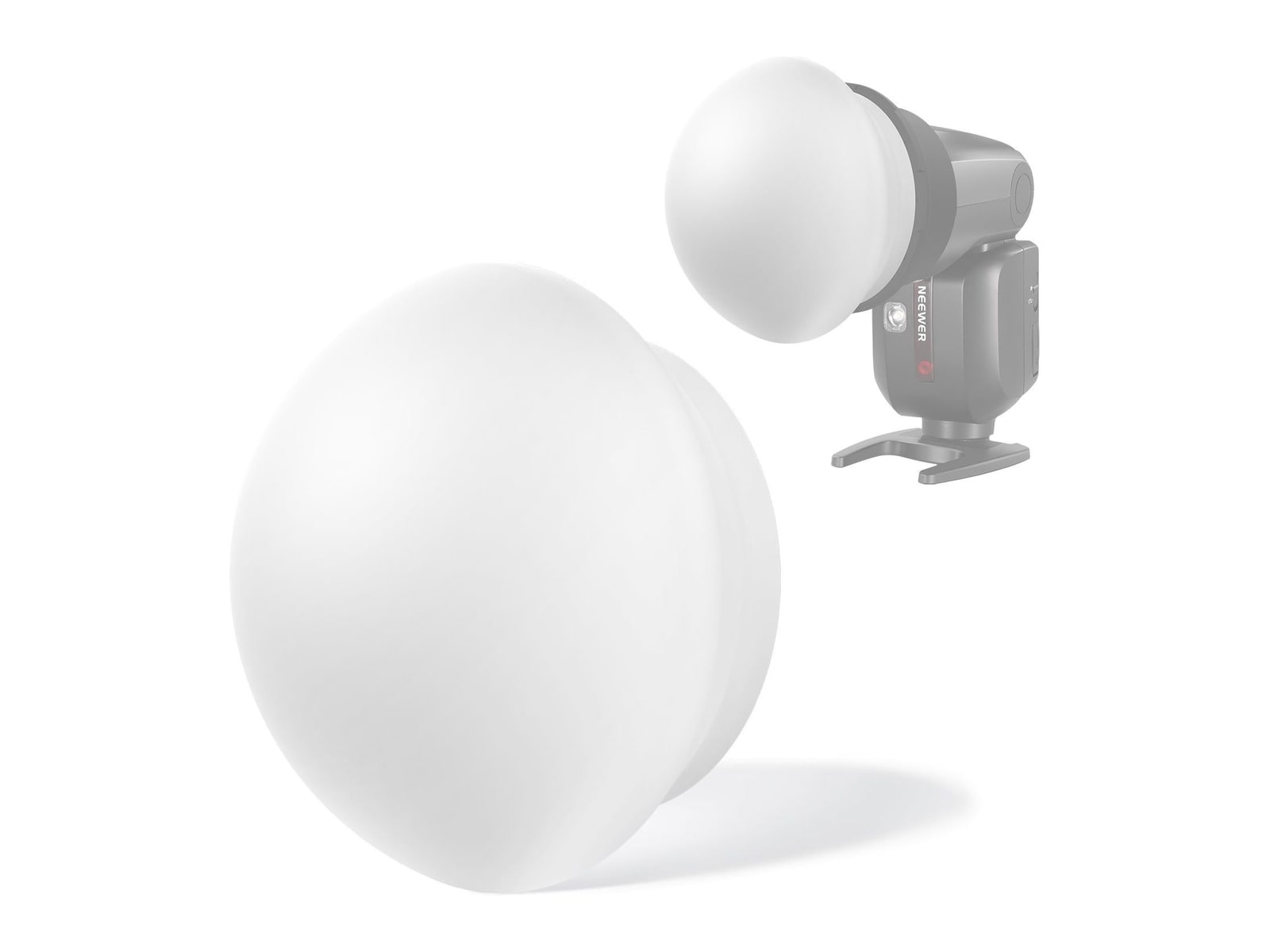 Neewer - CRS9 Silicone Flash Diffuser for NEEWER Square/Round Head Flashes Camera Accessories