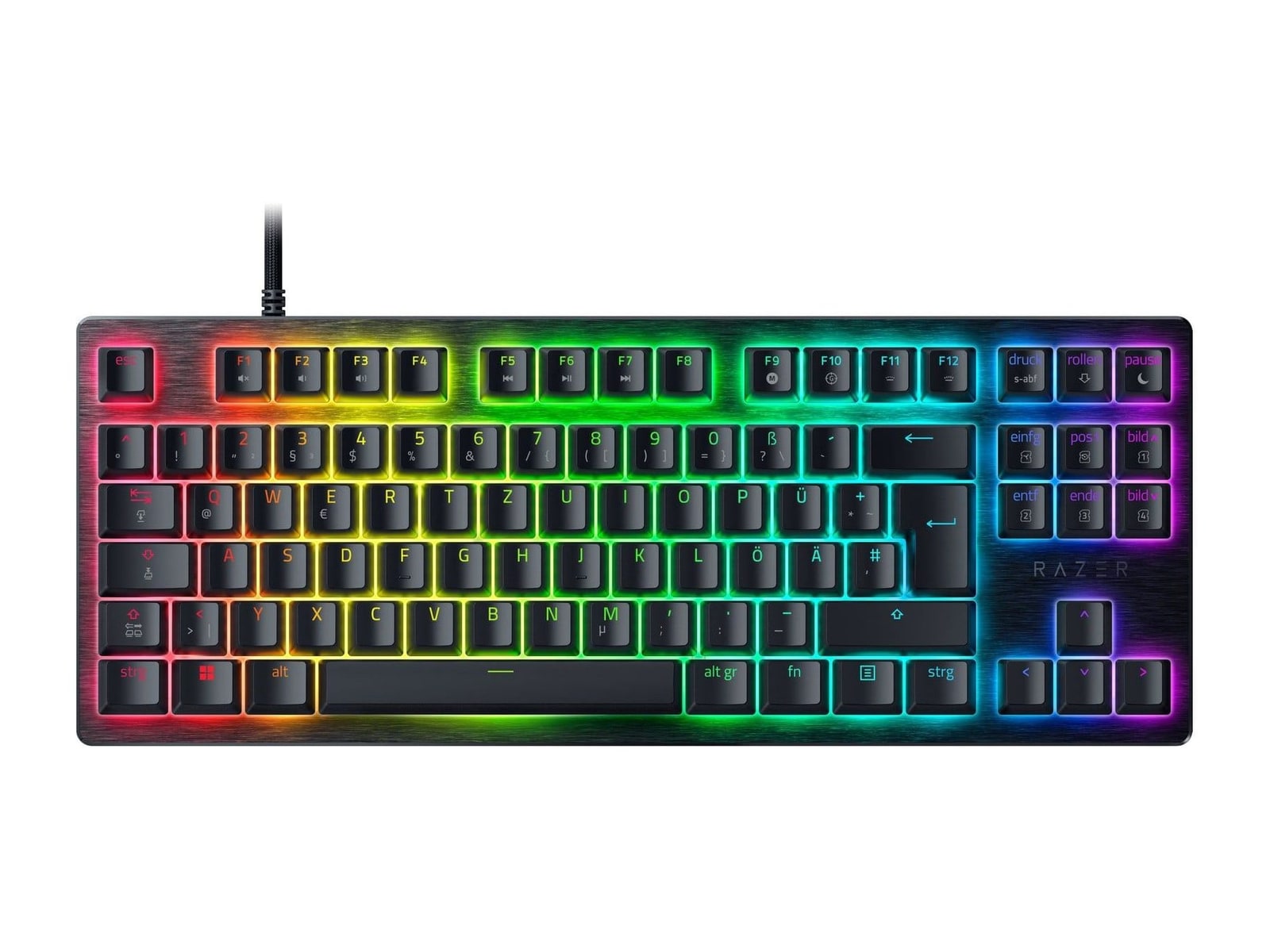 Razer - Huntsman V3 HE Magnetic Tenkeyless 8KHz (German Layout) Mechanical Keyboards - Black
