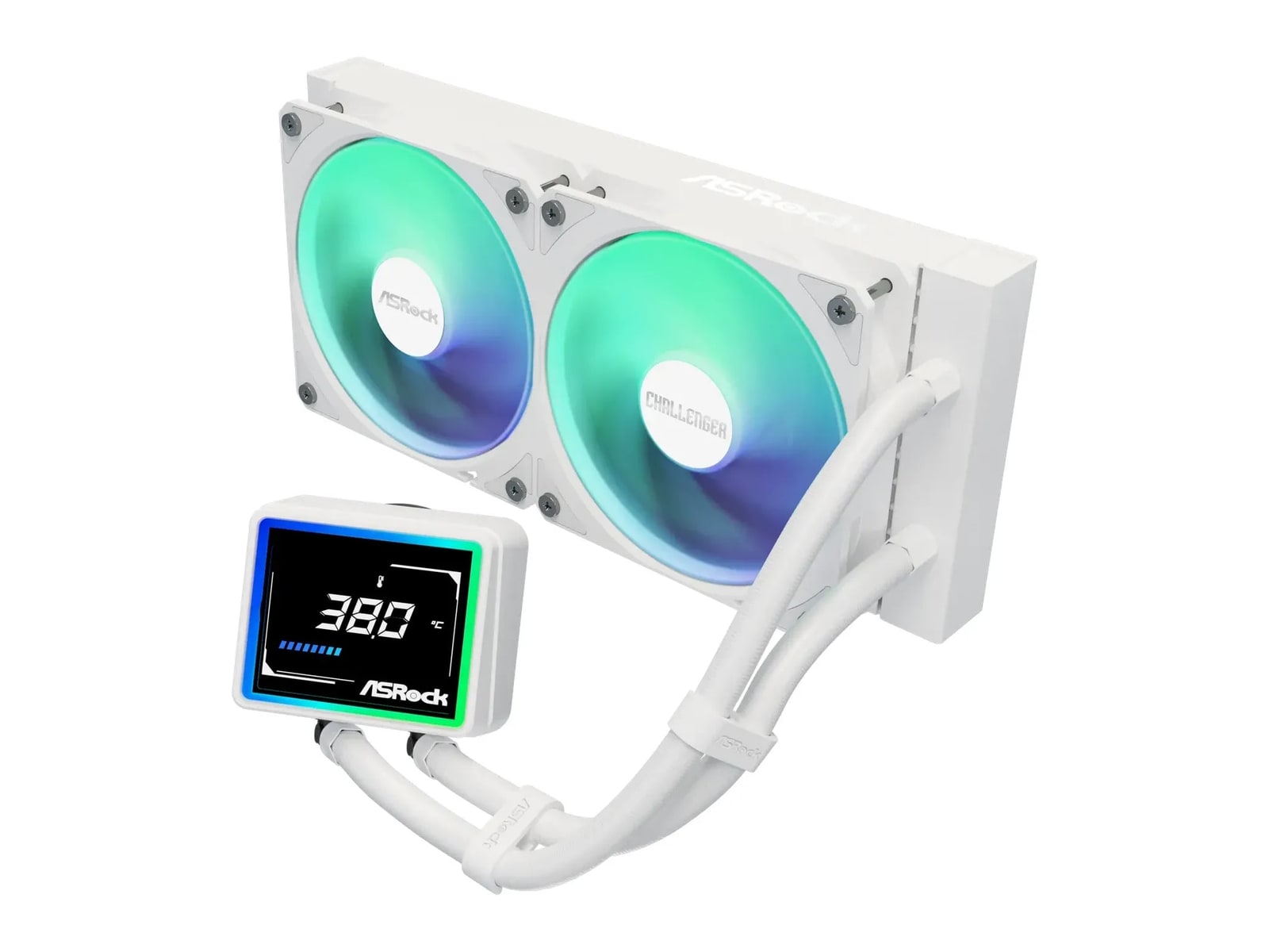 ASRock - AIO Challenger White 240 Digital Cooling Systems